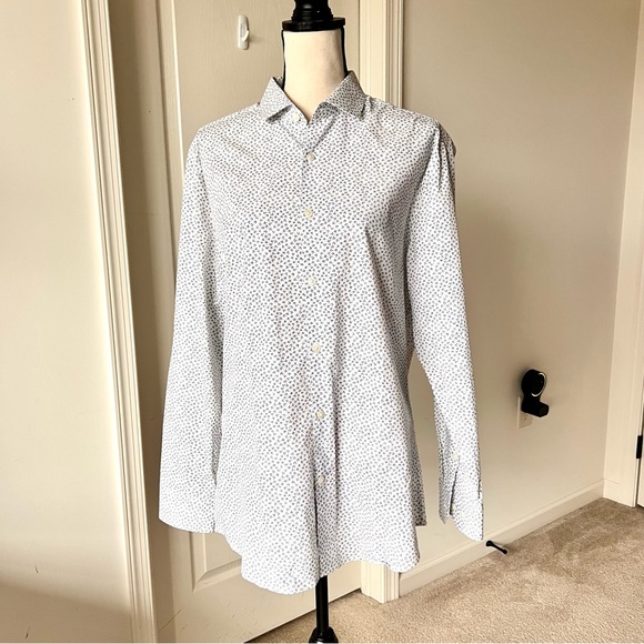 ORIGINAL PENGUIN Heritage Slim Fit Long Sleeve Button Down Shirt—SZ. 16 32/33 - Picture 1 of 15